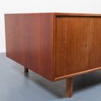 1950’S Danish Modern Architectural Teak Desk / Bureau thumbnail 17