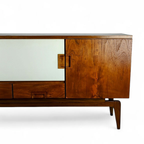 Mid Century Teak/wit Dressoir 1960s thumbnail 4