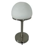 Bauhaus - Stainless Steel Table Lamp With Opaline Glass - In The Style Of Tecnolumen / Wagenfeld thumbnail 5