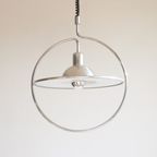 Silver Saturn Ceiling Lamp, Space Age 1970S thumbnail 6