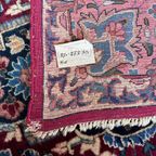 Xl Perzisch Kerman Vloerkleed Handgeknoopt 270X365Cm Vintage Tapijt - Rood Blauw Roze - Reliving thumbnail 16