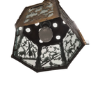 Antiek Ajour Gezaagd Messing Hanglamp thumbnail 8