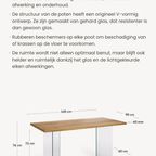 Eettafel Massief Eik En Glas thumbnail 4