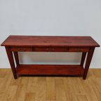 Antieke Vintage Landelijke Sidetable, Muurtafel, Bijzettafel thumbnail 10