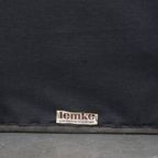 Luxe, Comfortabele, Grijze Lederen Vintage Hocker thumbnail 10