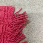 Vintage Chenille Roze Jaren 50-60 Bedsprei/wandkleed/deken thumbnail 7