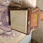 Klassieke Zuil, Plantentafel, Piedestal, Wortelfineer En Marmeren Blad En Missing Versieringen Afm. 30x30cm En 126cm Hoog. thumbnail 6