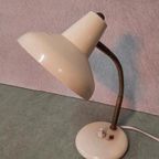 Vintage Lamp, Massive, Mat, Geruwd Glas, Dubbele Kelk thumbnail 18