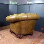 Vintage Leren Chesterfield Clubfauteuil In Barokstijl thumbnail 3