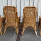 Rotan 4 Eetkamerstoelen Penelope Honingkleur thumbnail 6