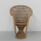 Vintage Rotan En Bamboe 'Emmanuelle' Stoel, Klein Model thumbnail 10