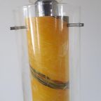 * Vintage Hanglamp Gele Hanglamp Glazen Lamp thumbnail 7