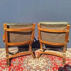 Vintage Design Fauteuils, Leer, Beuken,, Ingmar Relling thumbnail 7