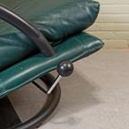 Vintage Rolf Benz Leren Swivel Fauteuil, Torino Bmp thumbnail 16