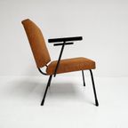 Opnieuw Gestoffeerde Gispen 1401 Fauteuil Van Wim Rietveld, thumbnail 14