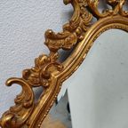Vintage Barok Brocante Rococo Spiegel Schouwspiegel Facet 13 thumbnail 9
