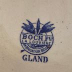 Grote Dekschaal, Belgisch Aardewerk Boch, Decor Gland | Kerst thumbnail 7