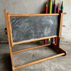 Vintage Chalq Board With A Pair Of Chil Seats thumbnail 9