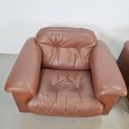 Set 2 De Sede Ds 101 Fauteuils Leer Fauteuil ’70 Nekleer thumbnail 13