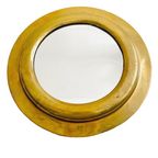 Vintage Mid-century Ronde Spiegel Messing 1960’s thumbnail 5