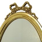 Klassieke Ovale Gouden Spiegel Lint Decoratie Frankrijk 58Cm thumbnail 9