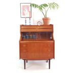 Vintage Deense Secretaire Teak Arne Vodder Kast Bureau thumbnail 9