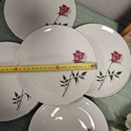 Vintage Borden (20 Cm) Bareuther Waldsassen Roze Roos (9X) thumbnail 7