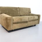 Artifort Vintage Bank 2Zits Groen Velours Ribstof thumbnail 2