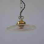 Antieke Art Deco Holophane Hanglamp thumbnail 2