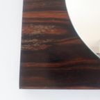 70's Vintage Spiegel Palissander Retro Spiegel thumbnail 7