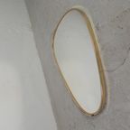 Asymmetrische Vintage Spiegel Met Gouden Rand, Jaren 60 thumbnail 10