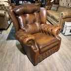 Engelse Springvale Chesterfield Oorfauteuil Suzanne Tabacco Bruin thumbnail 3