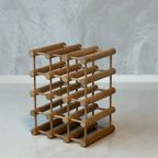 Nissen Wijnrek Vintage Deens Design Jaren 60 Wine Rack 1960s thumbnail 2