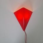 Mawa Design Vintage Jaren 80 Vlieger Lamp Rood thumbnail 2