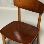 Deense Eettafelstoelen 2X Vintage Teakhout Deens Prijs P/St thumbnail 3