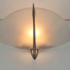 Vintage Blauet Wandlamp Glas Alu Postmodern Wall Lamp Spain thumbnail 7