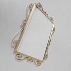 Vintage Geslepen Spiegel In Aluminium Frame thumbnail 3