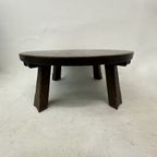 Brutalist Solid Wooden Coffee Table , 1970’S thumbnail 24