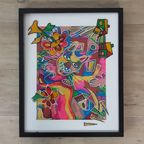 Abstracte Kleurrijke Schilderijen Van Rotterdamse Kunstenares Zippora Mijer (52,5x42,5cm) (per Stuk) thumbnail 18