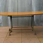 Halfrond Industrieel Bureau/ Winkel Toonbank/Toog/ Sidetable thumbnail 3