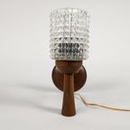 Dutch Design - Philips - Wandlamp - Teak - Kristal - 1960'S thumbnail 7