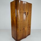 Prachtige Engelse Art Deco-Kast Van Wortelnotenhout – Jaren 30 thumbnail 3