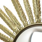 Mid Century Verkoperd Metalen Zonnespiegel Deknudt Convex 55Cm thumbnail 12