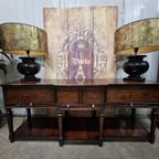 Antieke Klassieke Engelse Sidetable, Haltafel, Wandconsole thumbnail 2
