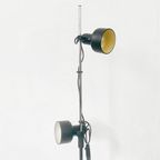 Postmoderne Vintage Vloerlamp Chroom Twee Verstelbare Kappen 1970’s thumbnail 3