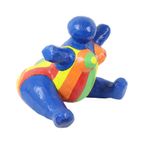 Vintage Kunstobject Beeld Dikke Dame Papier Maché Pop Art 38Cm thumbnail 7