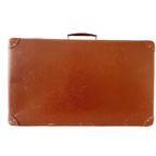 Vintage Bruine Nubuck Leren Koffer Leder Brocante thumbnail 6
