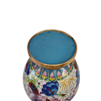 Vintage Cloisonné Vaas Pastel thumbnail 5