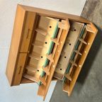Vintage Schoenenkast, Licht Hout, 1970's Duitsland thumbnail 13