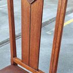 Set Van 3 Art Deco Amsterdamse School Eetkamerstoelen thumbnail 10
